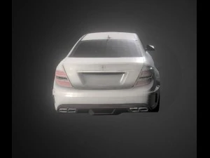 2012 mercedes-benz c63 amg coup black series 3D Model