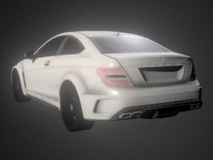 2012 mercedes-benz c63 amg coup black series Modelo 3D