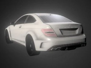 2012 mercedes-benz c63 amg coup black series 3D Model