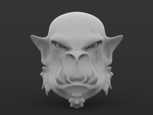 orc head Modelo 3D