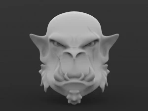 cabeza de orco Modelo 3D