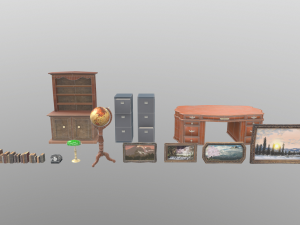 furniture set pbs Modelo 3D