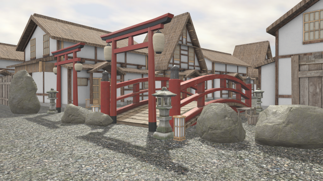japanese architecture 3D Модель .c4d .max .obj .3ds .fbx .stl .blend 