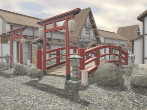 japanese architecture 3D Модель