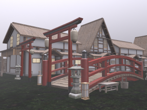 japanese architecture 3D Модель