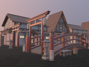 japanese architecture 3D Модель