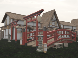 japanese architecture 3D Модель
