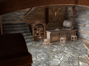 medieval interior set 3D Модель
