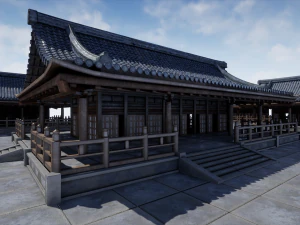 asian temple 3D Model