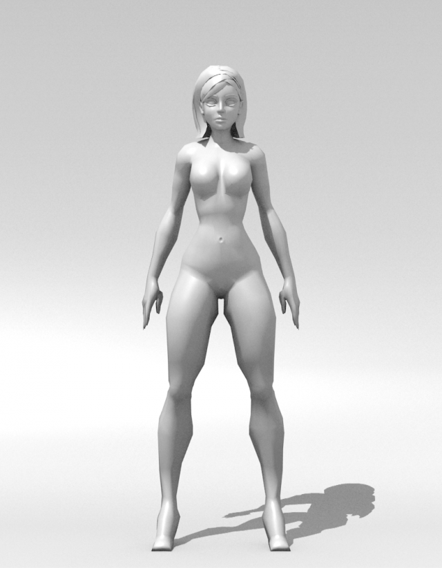 girl-hentail 3D 模型 .c4d .max .obj .3ds .fbx .stl .blend