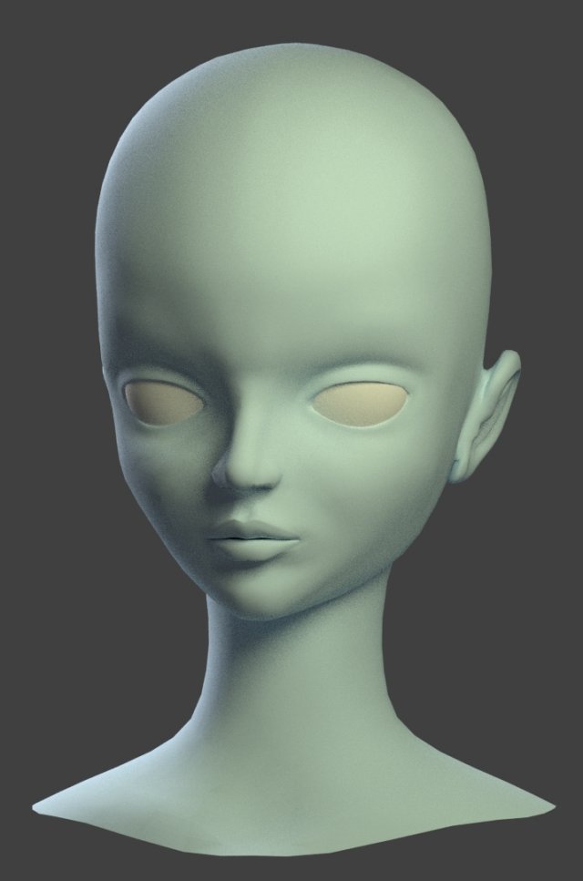 new head 3D Model .c4d .max .obj .3ds .fbx .stl .blend 