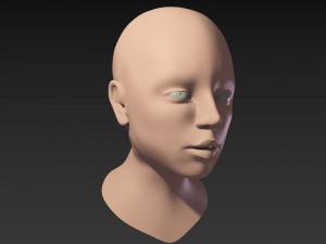 womans face 3D Model