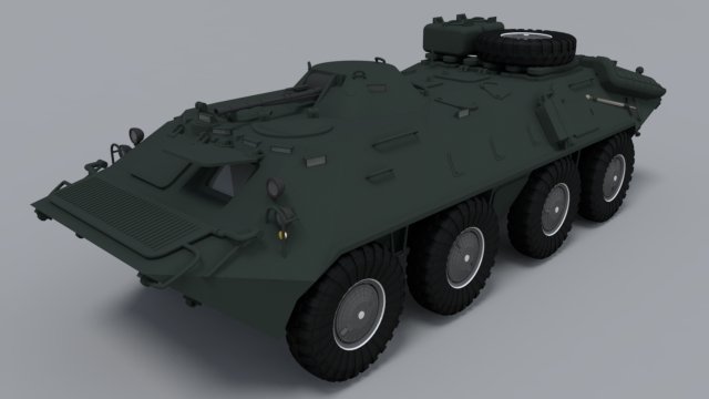 btr-80 Modello 3D .c4d .max .obj .3ds .fbx .stl .blend 