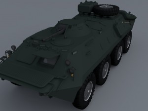 btr-80 Modello 3D