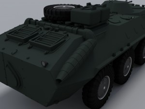 btr-80 Modello 3D