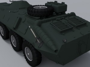 btr-80 Modello 3D