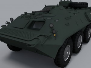 btr-80 Modello 3D