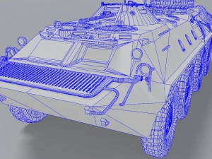 btr-80 Modello 3D