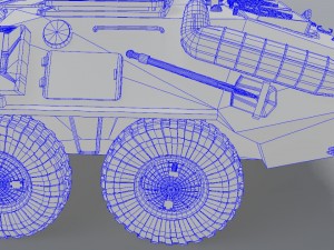 btr-80 Modello 3D