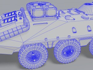 btr-80 Modello 3D