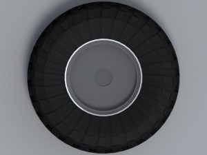 wheels on an armored personnel carrier or btr Modelo 3D