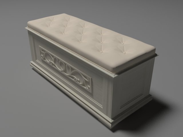 bench 3D Model .c4d .max .obj .3ds .fbx .stl .blend 