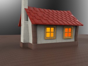 small house Model 3D