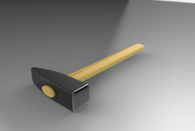 a hammer Model 3D .c4d .max .obj .3ds .fbx .stl .blend 