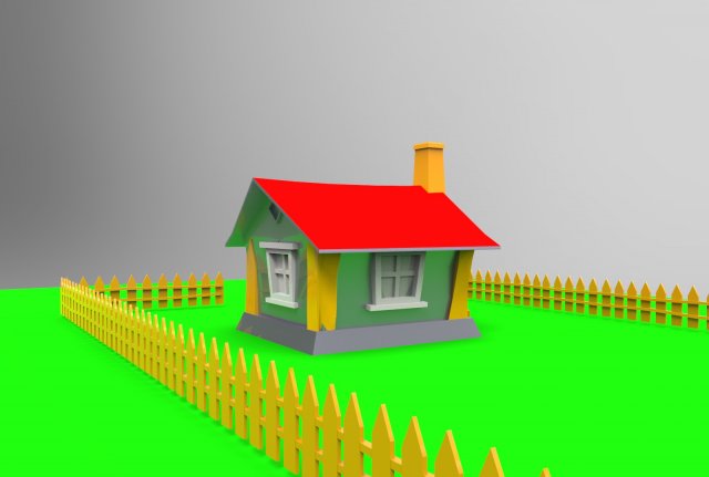 hous Model 3D .c4d .max .obj .3ds .fbx .stl .blend 