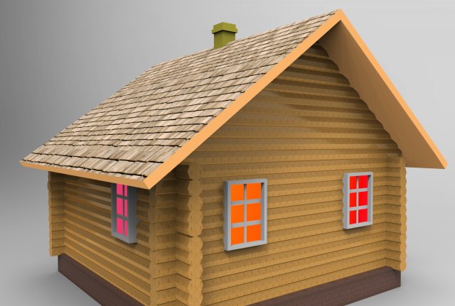 hous 3D 모델 .c4d .max .obj .3ds .fbx .stl .blend 