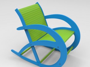 rocking chair Modello 3D