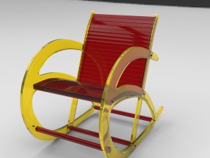 rocking chair Modello 3D