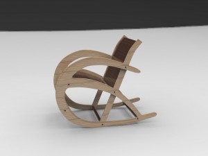 rocking chair Modello 3D
