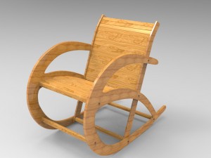 rocking chair Modello 3D