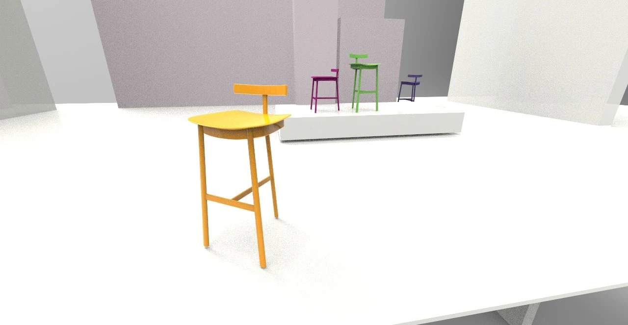 stool 3D Model .c4d .max .obj .3ds .fbx .stl .blend