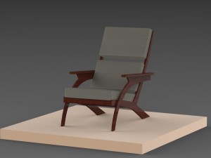 armchair Model 3D