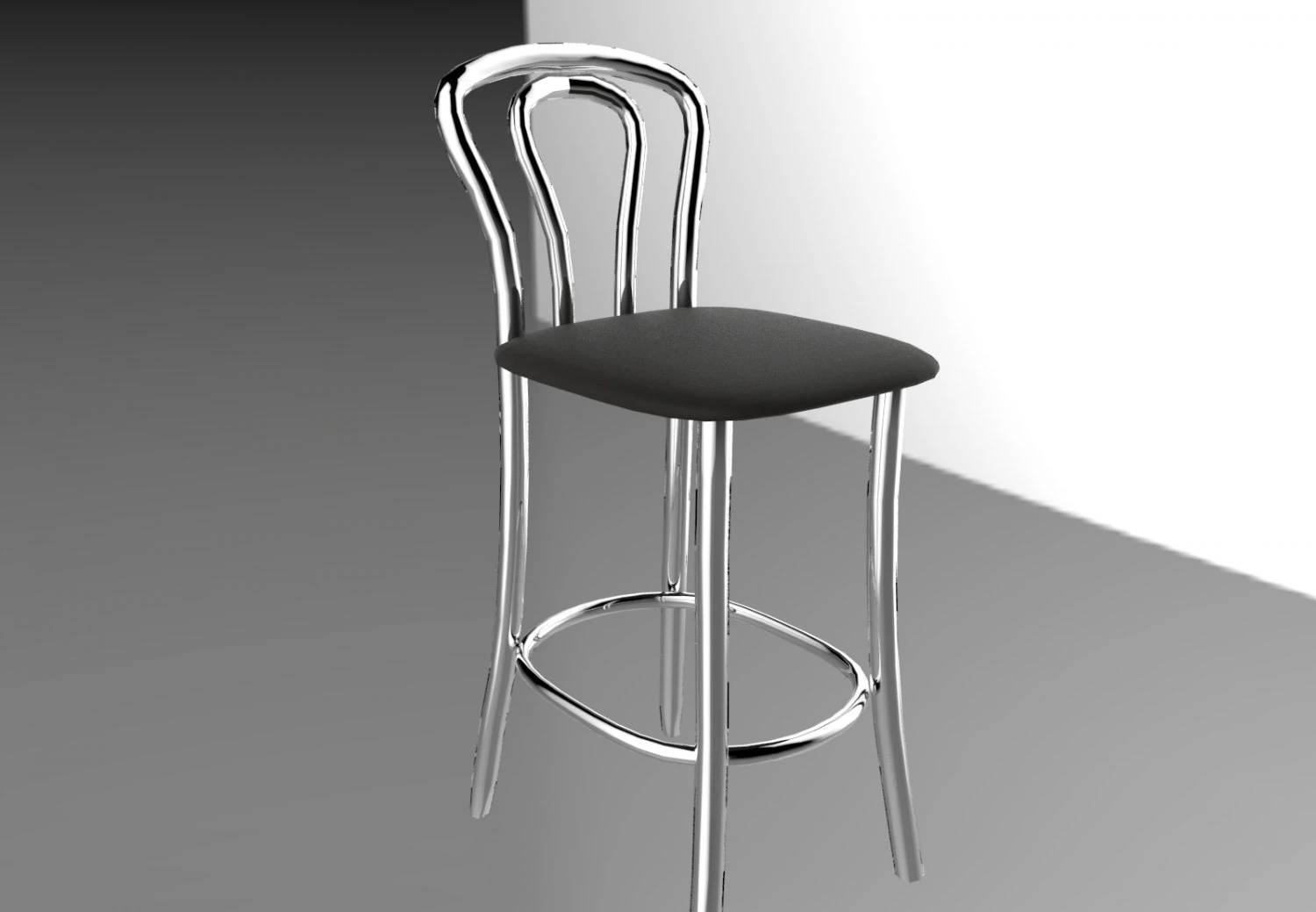 barstool 3D Model .c4d .max .obj .3ds .fbx .stl .blend 