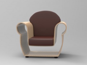 chair 3D मॉडल