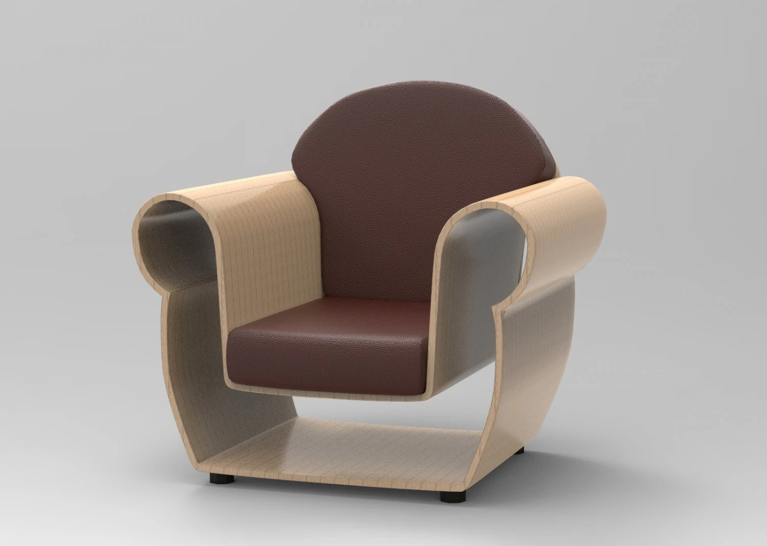 chair 3D Model .c4d .max .obj .3ds .fbx .stl .blend 