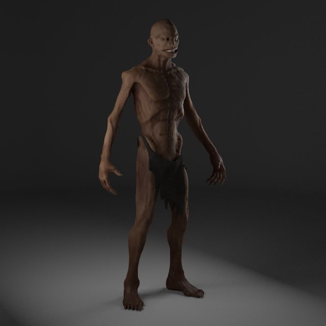 monster zombie man 3D Model .c4d .max .obj .3ds .fbx .stl .blend 