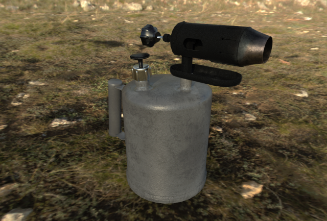 blowtorch Model 3D .c4d .max .obj .3ds .fbx .stl .blend 