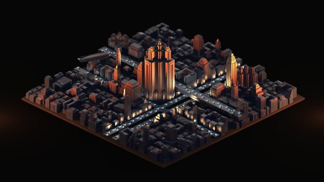 capstone city Modelo 3D .c4d .max .obj .3ds .fbx .stl .blend 