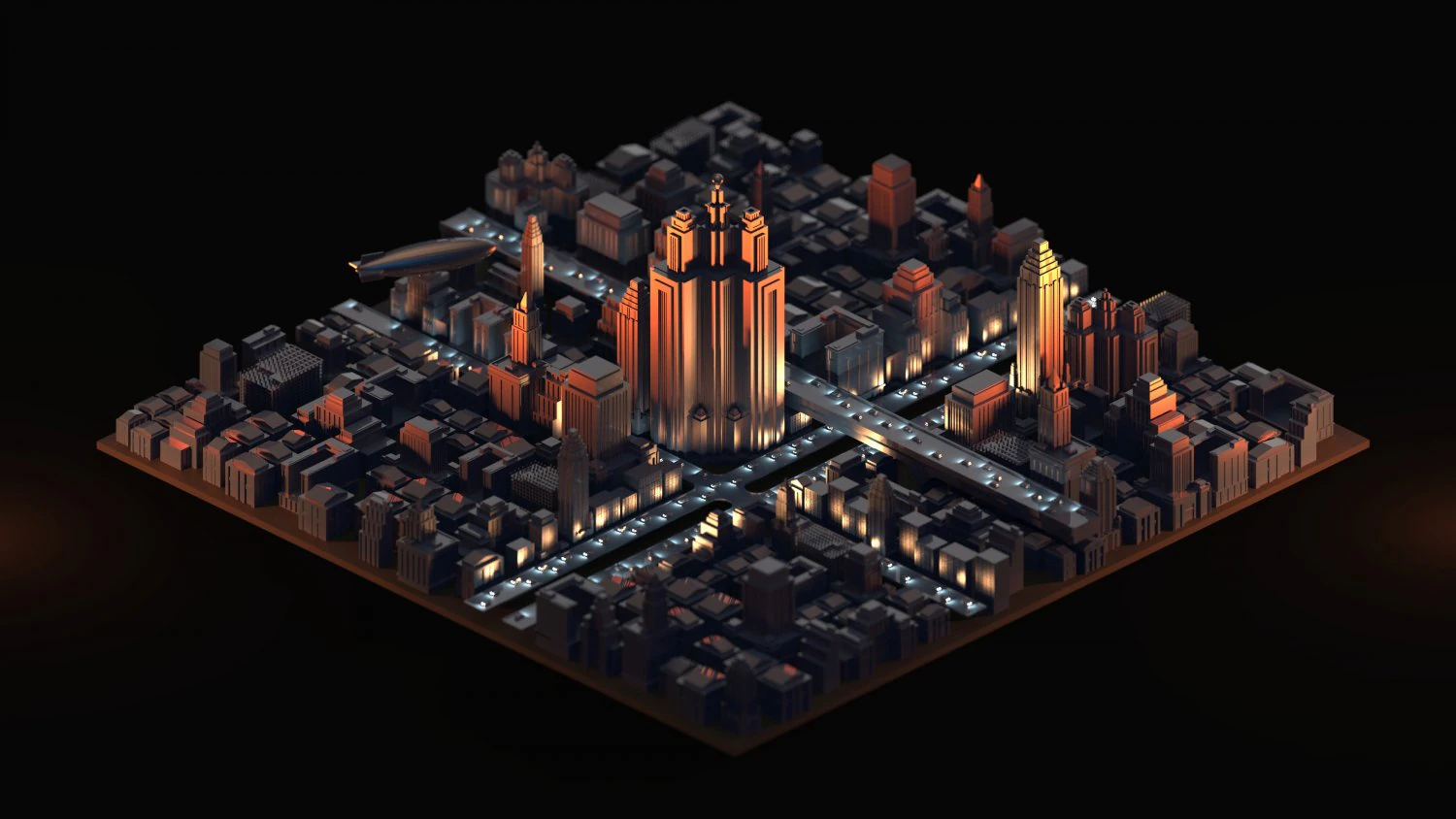 capstone city 3D Model .c4d .max .obj .3ds .fbx .stl .blend 