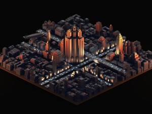 capstone city Modelo 3D