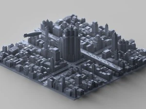 capstone city 3D Model
