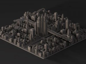 capstone city 3D Model