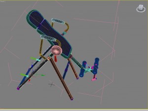 inversion table 3D Model