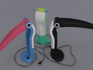 toucan lamp 3D Model