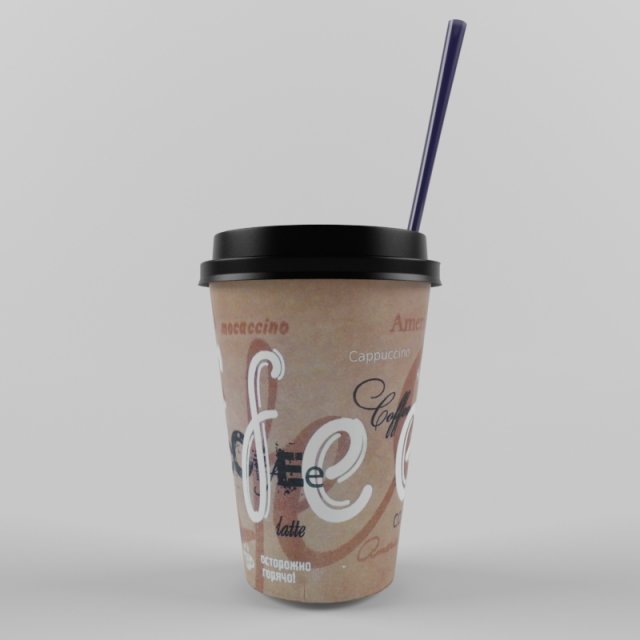 paper coffee cup Modello 3D .c4d .max .obj .3ds .fbx .stl .blend 