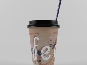paper coffee cup 3D Model